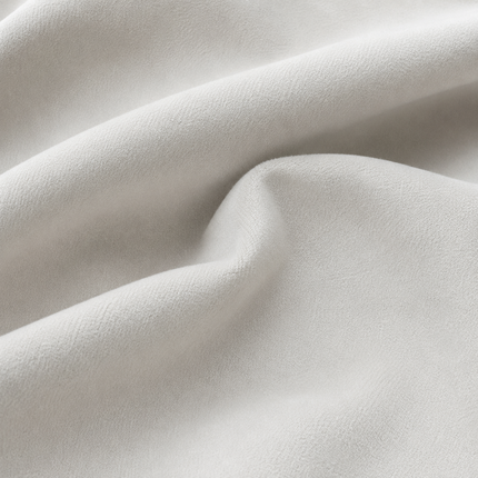 DUTCH SUEDE - Suede Velvet Upholstery Fabric- Mist White