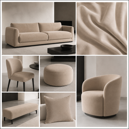 SPYDER - Upholstery Fabric- Stone Beige