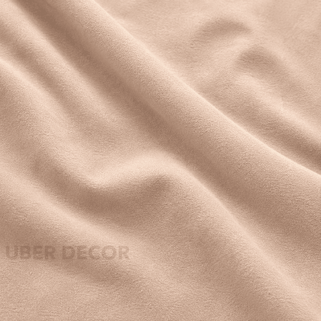 DUTCH SUEDE - Suede Velvet Upholstery Fabric- Latte Beige
