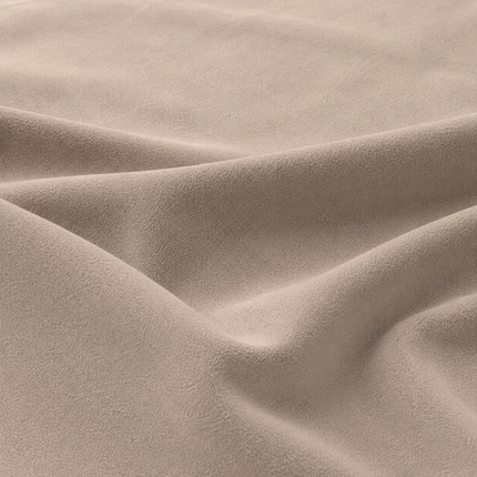 DUTCH SUEDE - Suede Velvet Upholstery Fabric- Taupe