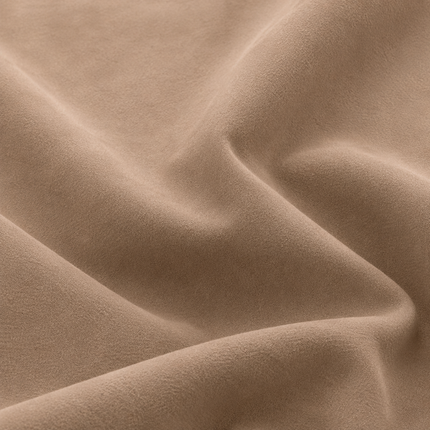 DUTCH SUEDE - Suede Velvet Upholstery Fabric- Camel