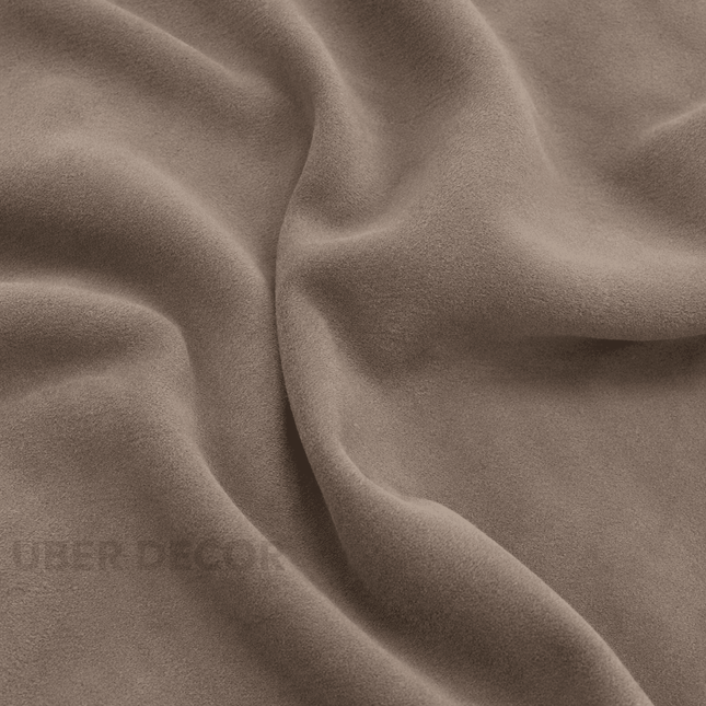 DUTCH SUEDE - Suede Velvet Upholstery Fabric- Driftwood
