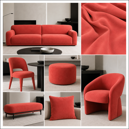 SPYDER - Upholstery Fabric- Salmon