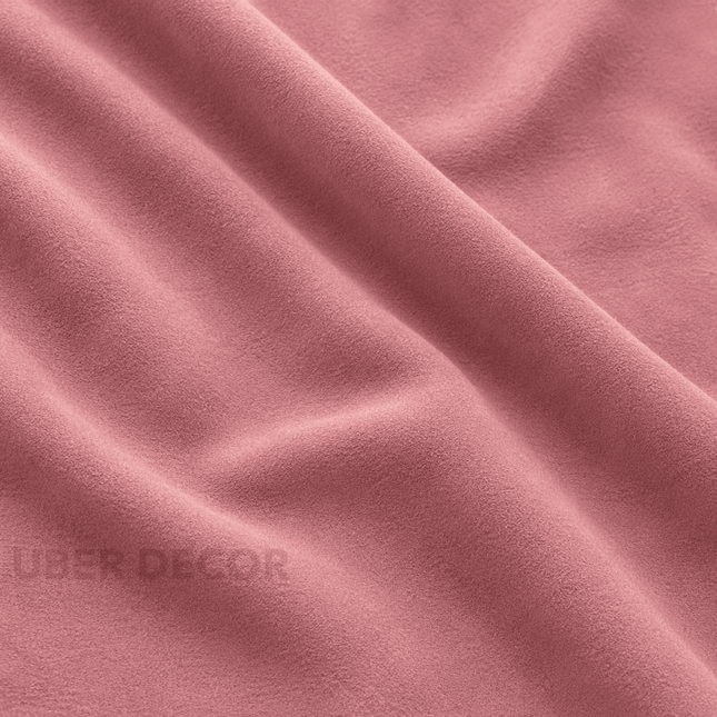 DUTCH SUEDE - Suede Velvet Upholstery Fabric- Dusty Rose