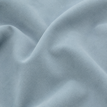 DUTCH SUEDE - Suede Velvet Upholstery Fabric- Moonstone Blue