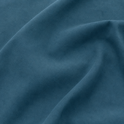 DUTCH SUEDE - Suede Velvet Upholstery Fabric- Dark Teal Blue