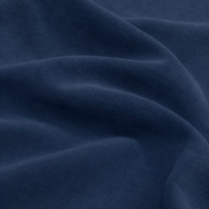 DUTCH SUEDE - Suede Velvet Upholstery Fabric- Navy Blue