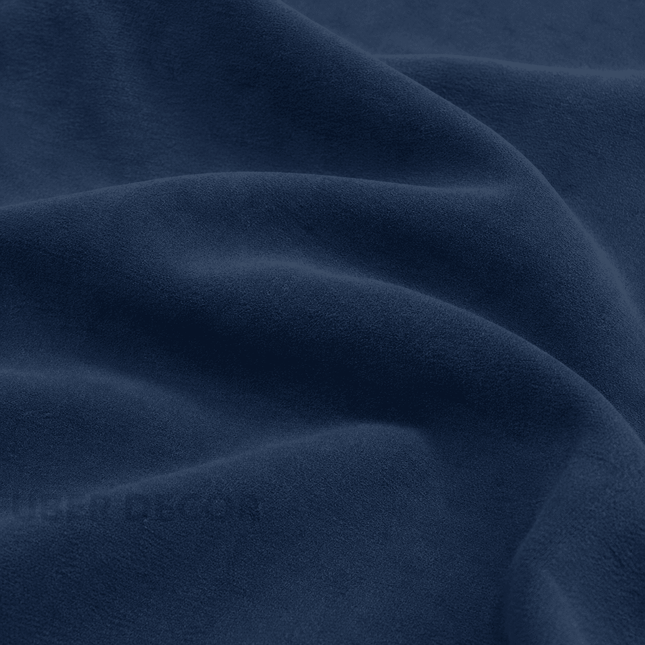 DUTCH SUEDE - Suede Velvet Upholstery Fabric- Navy Blue