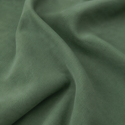 DUTCH SUEDE - Suede Velvet Upholstery Fabric- Willow Green