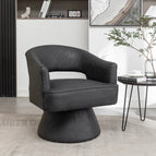 Charcoal Black Leatherette