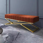 Burnt Terracotta Suede Velvet