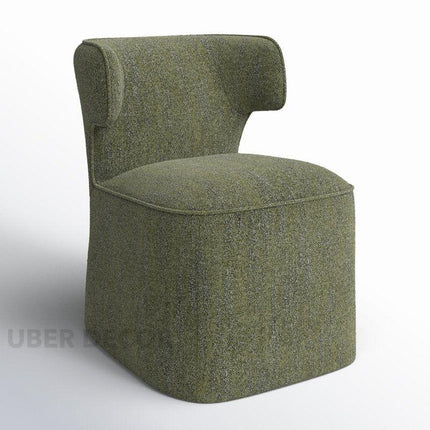 Olera Modern Dining Chair Custom Made Sculptural Wing Back Design Ideal for Dining Room Living - Uber Decor