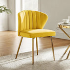 Mustard Yellow Matte Velvet