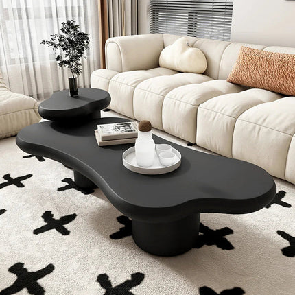 Kayla Sculptural Coffee Table Modern Organic Form Mid Century for Living Room Sofa Area