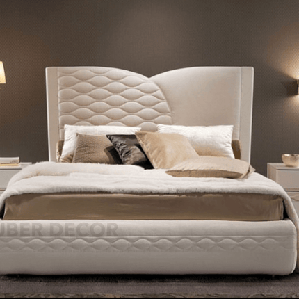 Quiet Arc Wave Bed – Contemporary Luxury Bed for Boutique Bedroom