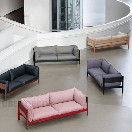 Kingman Mid-Century Modern Sofa Minimalist Wooden Frame Couch for Living Room