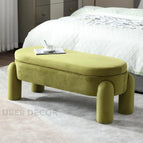 Lime Olive Suede Velvet
