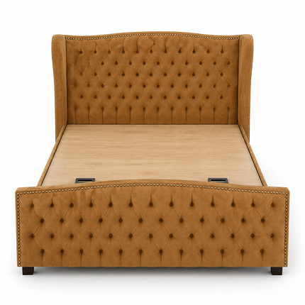 Serenabelle Wingback Bed – Heritage Tufted Luxury for Elegant Bedrooms