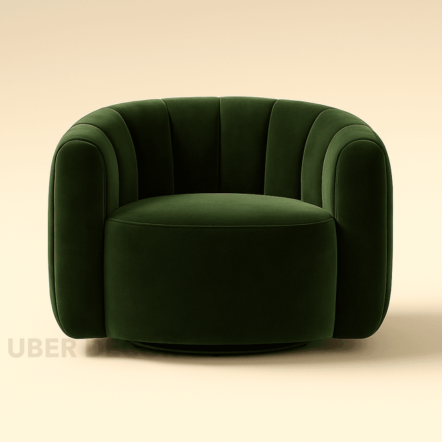 Serenity Curve – Mid-Century Modern Japandi-Inspired Lounge Chair