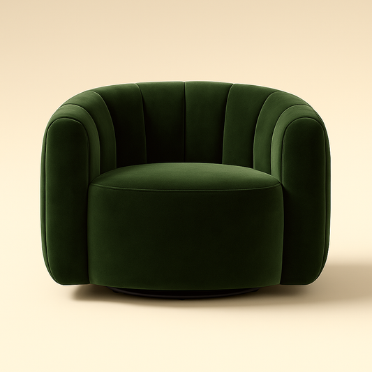 Serenity Curve – Mid-Century Modern Japandi-Inspired Lounge Chair