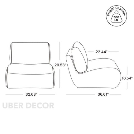 Seyra- Unique Modern Iconic Swivel Upholstered Accent Chair for Living Room or Office