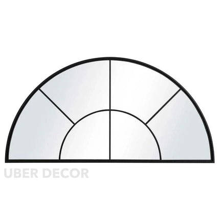 3 Piece French Window Metal Frame Mirror Set for Wall Decor- Custom Size & Colour- LED Optional - Uber Decor