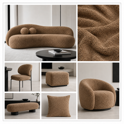 JOY - Upholstery Fabric- Dark Taupe