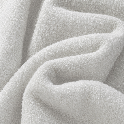 BUCKLEBERRY - Boucle Upholstery Fabric- Arctic White
