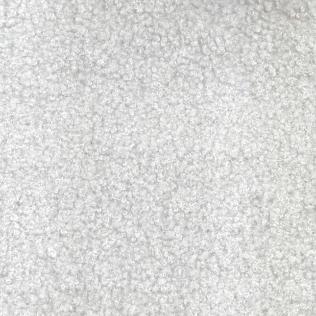 BUCKLEBERRY - Boucle Upholstery Fabric- Arctic White