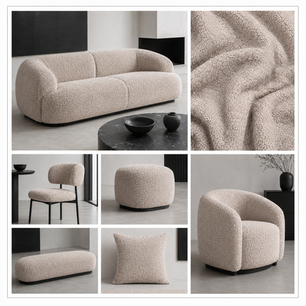 JOY - Upholstery Fabric- Oyster Taupe