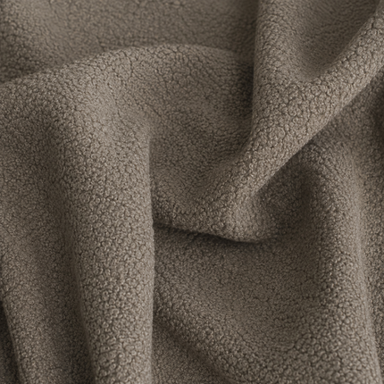BUCKLEBERRY - Boucle Upholstery Fabric- Greige Brown