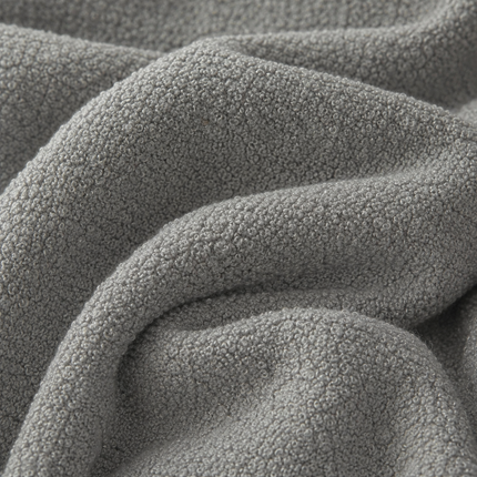 BUCKLEBERRY - Boucle Upholstery Fabric- Industrial Gray