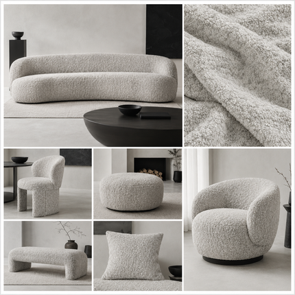 JOY - Upholstery Fabric- Steel Gray