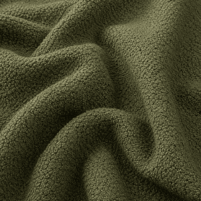 BUCKLEBERRY - Boucle Upholstery Fabric- Olive