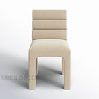 Oatmeal Beige Textured Linen Blend
