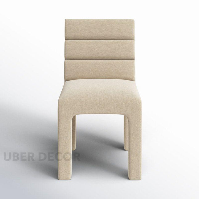 Merrin Modern Side Chair Custom Made Sculptural Design with Layered Back Ideal for Dining Room Bedroom or Lounge - Uber Decor