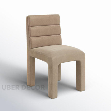 Merrin Modern Side Chair Custom Made Sculptural Design with Layered Back Ideal for Dining Room Bedroom or Lounge - Uber Decor