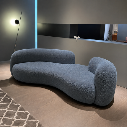 SkyHaven 108 in Cloud Lounge Sofa - Ultra-Soft Curved Couch for Minimalist Living Rooms (Copy)