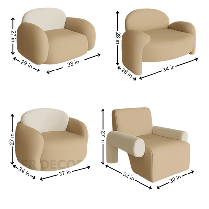 Tarrasa Wabi-Sabi Nordic Floor Sofa – Japandi Minimalist Lazy Lounge for Living Room, Garden & Patio
