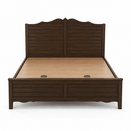 Timbercrest Heirloom Bed – Classic Wooden Design with Arched Headboard