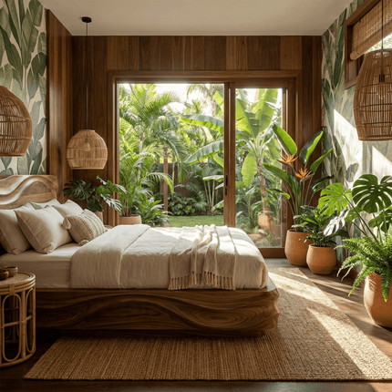 Timberwave Rest Bed – Sculptural Solid Wood Bed for Bedroom