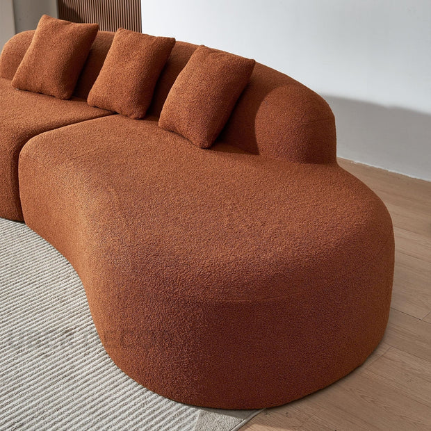 Cannes Curved Sofa- 5-Seater Modern Curved Sofa Set for Living Room, Studio Apartment or Hotel - Uber Decor