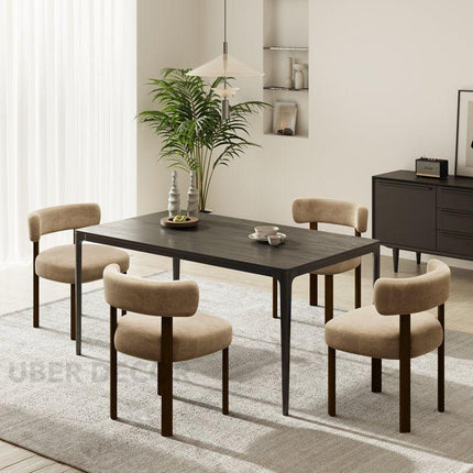 ModForma Contemporary Dining Chair Set of 2 Mid Century Modern Solid Wood Legs Custom Made Design Ideal for Dining Room Kitchen Dining Area - Uber Decor