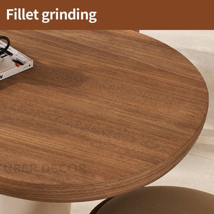 Alba Form Oval 6 Seater Dining Table Japandi Scandinavian Design Natural Oak Top Cream Cylindrical Legs Ideal for Dining Room - Uber Decor