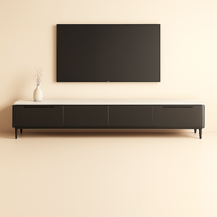 Vetra Slim – Aesthetic TV Unit, Coffee Table Nordic Inspired Minimal Drawer Design