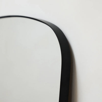 Arco- Mid Length Arch Shaped Metal Framed Mirror for Console, Makeup Table, Powder Room or Vanity