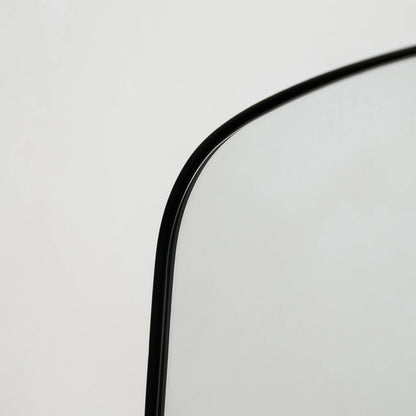 Arco- Mid Length Arch Shaped Metal Framed Mirror for Console, Makeup Table, Powder Room or Vanity