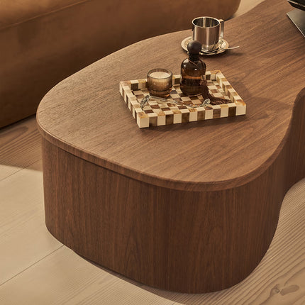 Belait Organic Coffee Table Contemporary Luxe Italian Inspired Minimal Designer Center Table Custom Finish Statement Table for Designer Studio