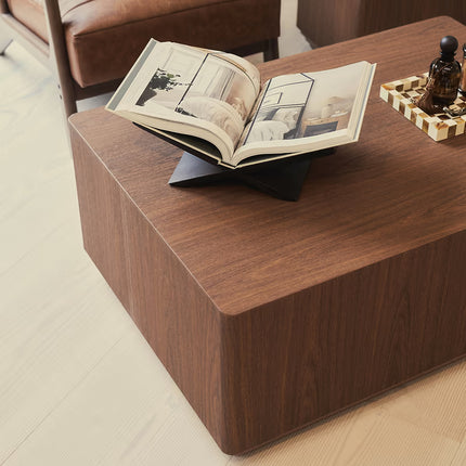 Farmington Coffee Table Modern Contemporary Industrial Loft Inspired Designer Center Table Custom Finish Minimal Block Table for Urban Living Space