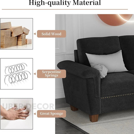 Lima Sectional Sofa- L-Shaped 4 Seater Convertible Couch with Storage Chaise- Reversible Sectional Couch with Cup Holders & Table